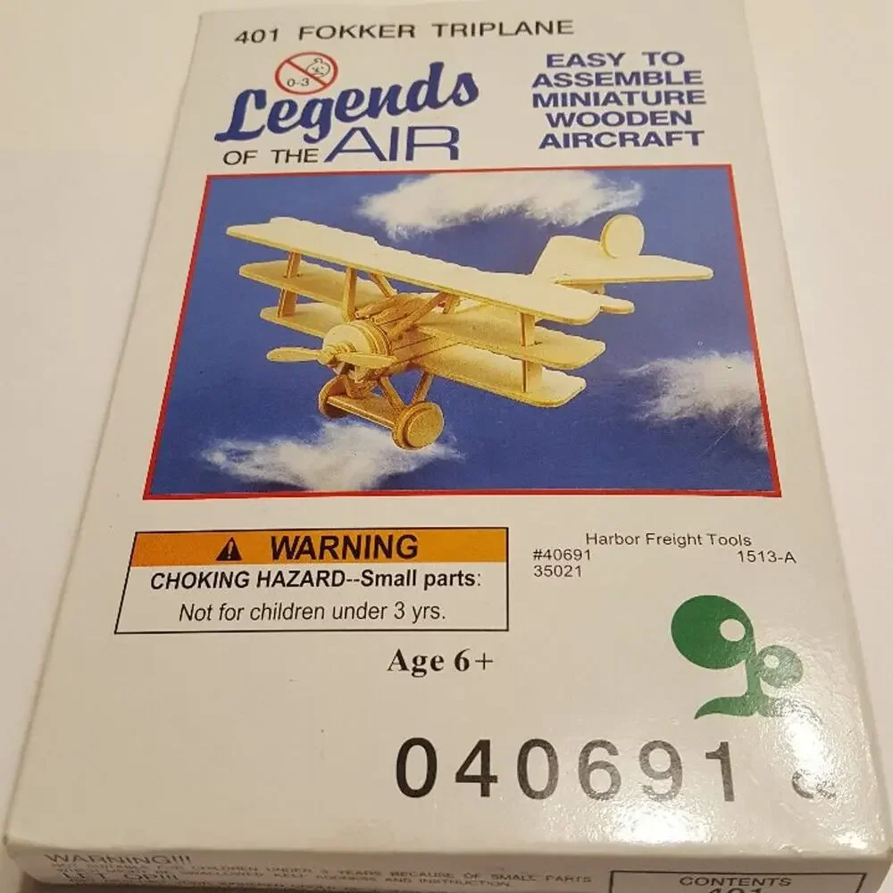 Legends of the AIR 404 Fokker Triplane Model Wooden Aircraft Miniature Model Kit